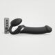 Безремневой вибрострапон с вакуумной стимуляцией Strap-On-Me MULTI ORGASM Black XL (мятая упаковка!!!)