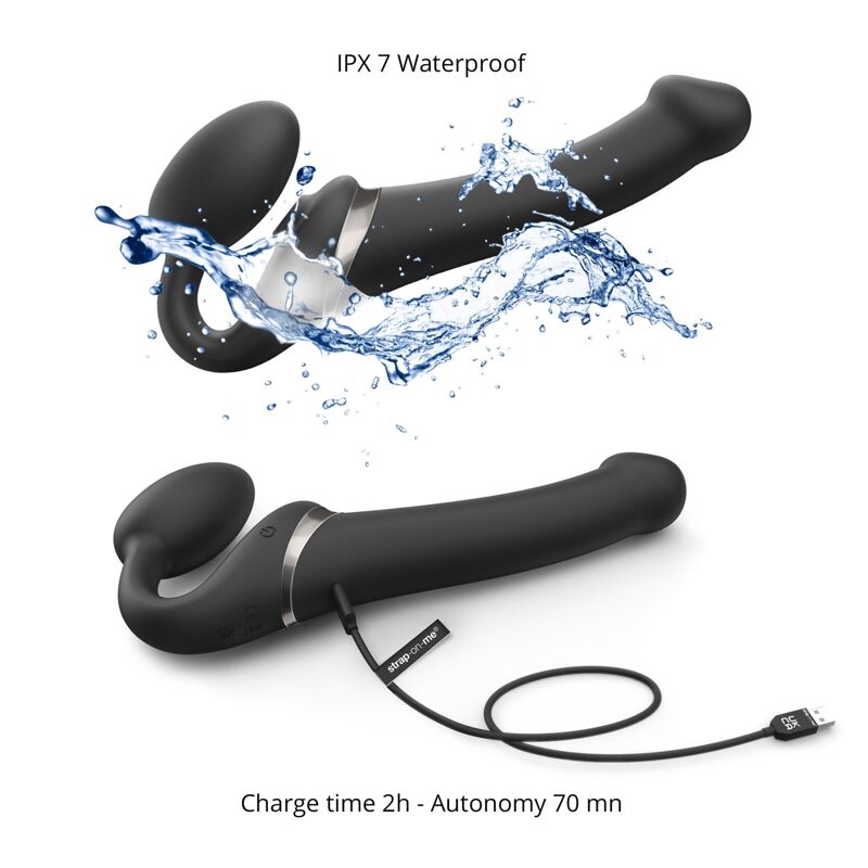 Безремневой вибрострапон с вакуумной стимуляцией Strap-On-Me MULTI ORGASM Black XL (мятая упаковка!!!) Безремневой вибрострапон с вакуумной стимуляцией Strap-On-Me MULTI ORGASM Black XL (мятая упаковка!!!)