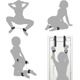 БДСМ-набор LOCKINK YEAHWOW Door Swing & Leg Spreader Bondage set (мятая упаковка!!!)