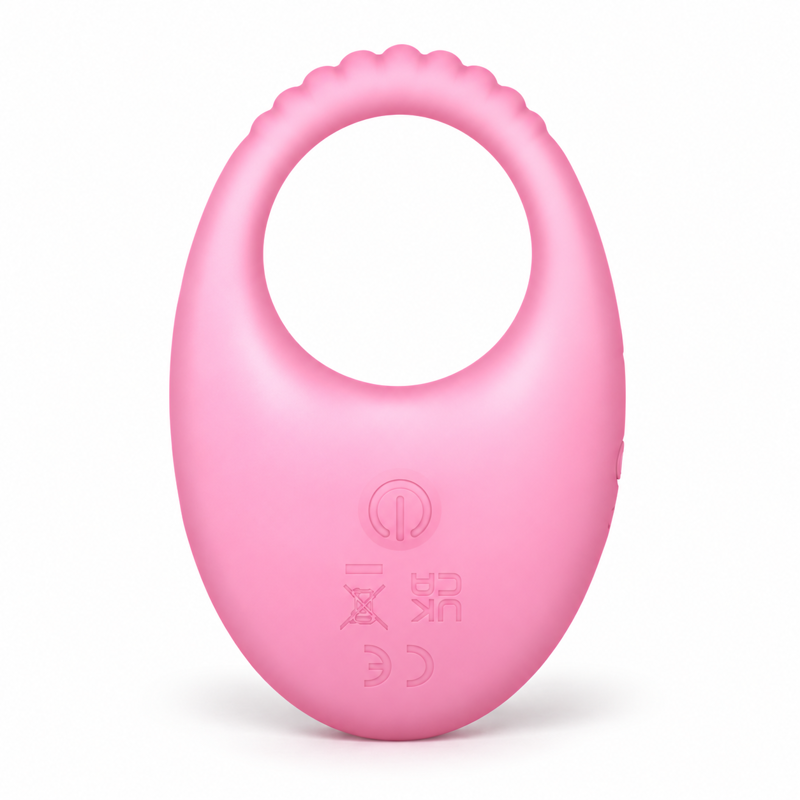 Виброкольцо с управлением через приложение UNIVIBE Halo Rose, розовое, 8,57 × 5,65 × 3,79 см
