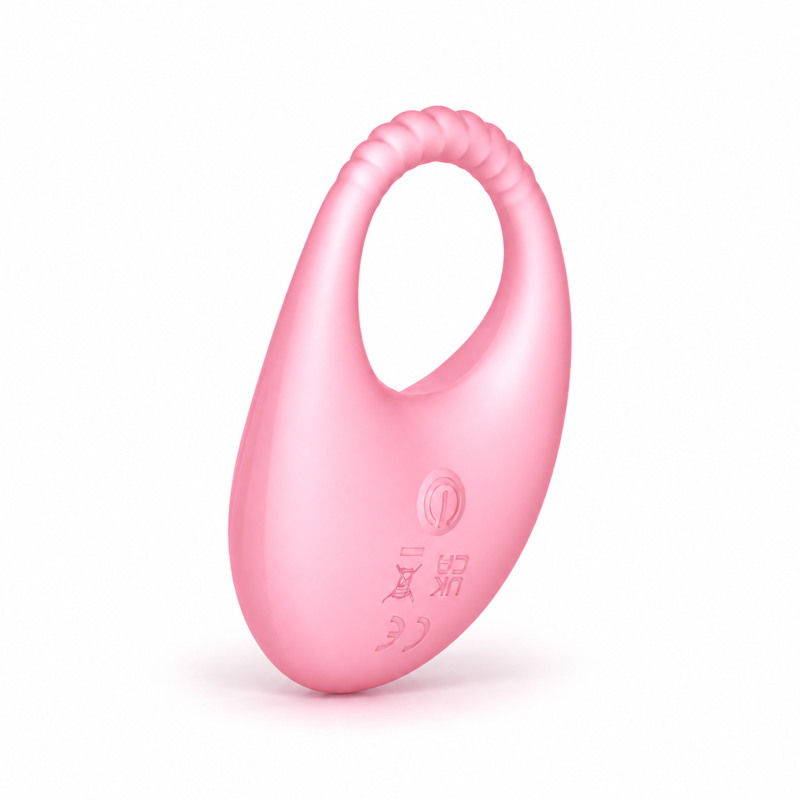 Виброкольцо с управлением через приложение UNIVIBE Halo Rose, розовое, 8,57 × 5,65 × 3,79 см