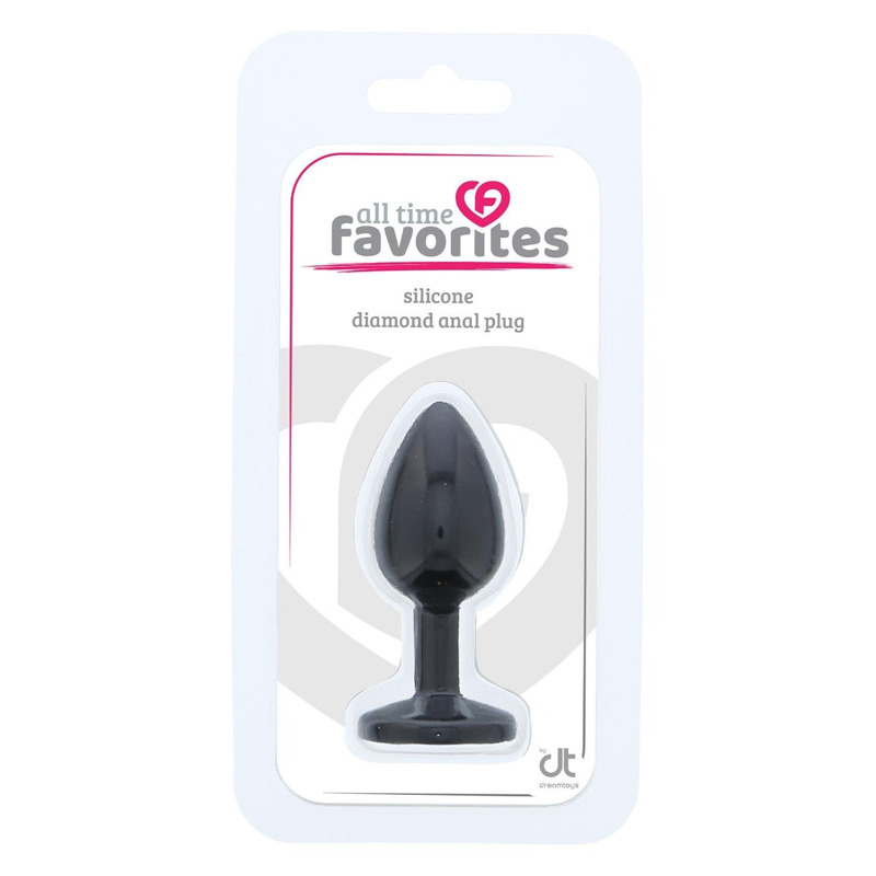 Анальная пробка ALL TIME FAVORITES SILICONE DIAMOND PLUG