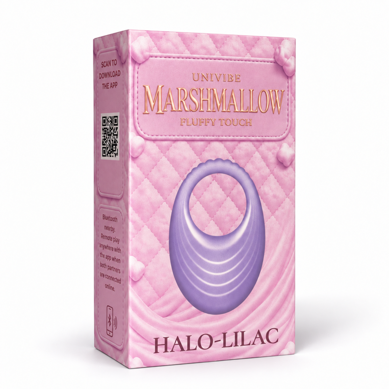 Виброкольцо UNIVIBE Halo Lilac с управлением через приложение, 9 режимов вибрации, фиолетовое Виброкольцо UNIVIBE Halo Lilac с управлением через приложение, 9 режимов вибрации, фиолетовое