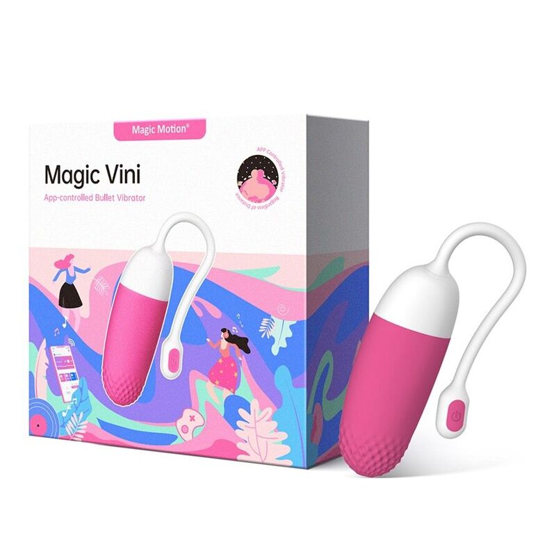 Смарт-виброяйцо Magic Motion Vini Pink, управление со смартфона