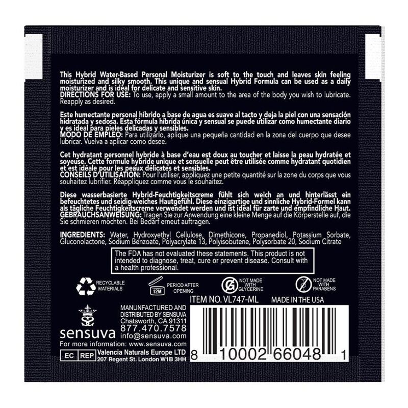 Пробник Sensuva - Hybrid Formula Blueberry Muffin (6 мл)