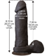 Фаллоимитатор Doc Johnson The Realistic Cock 8 inch Black - ULTRASKYN, Vack-U-Lock, диаметр 5,1см