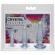 Набор анальных пробок Doc Johnson Crystal Jellies Anal - Clear, макс. диаметр 2см - 3см - 4см