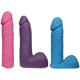 Набор для страпона Doc Johnson Vac-U-Lock Dual Density UltraSKYN Colors Set, диаметр 3х4,5см