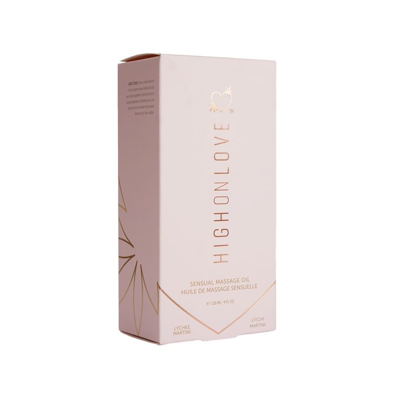 Массажное масло HighOnLove Massage Oil Lychee Martini с маслом семян конопли 120 мл