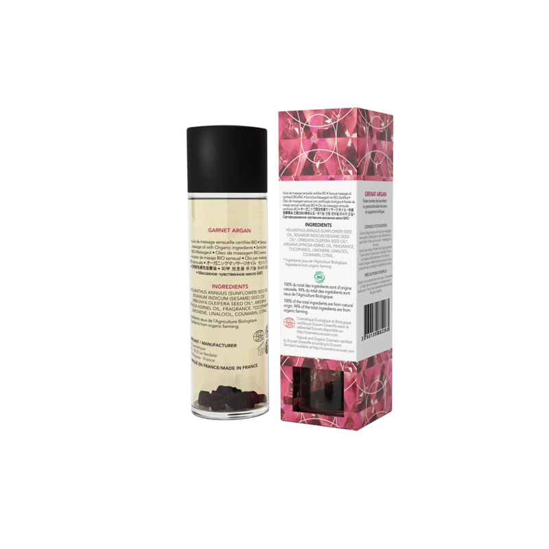 Массажное масло EXSENS Garnet Argan (чувственное с гранатом) 100мл, натуральное