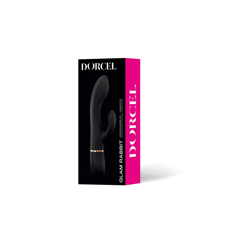 Вибратор-кролик Dorcel GLAM RABBIT, гибкий ствол, стимуляция точки G, 2 мотора