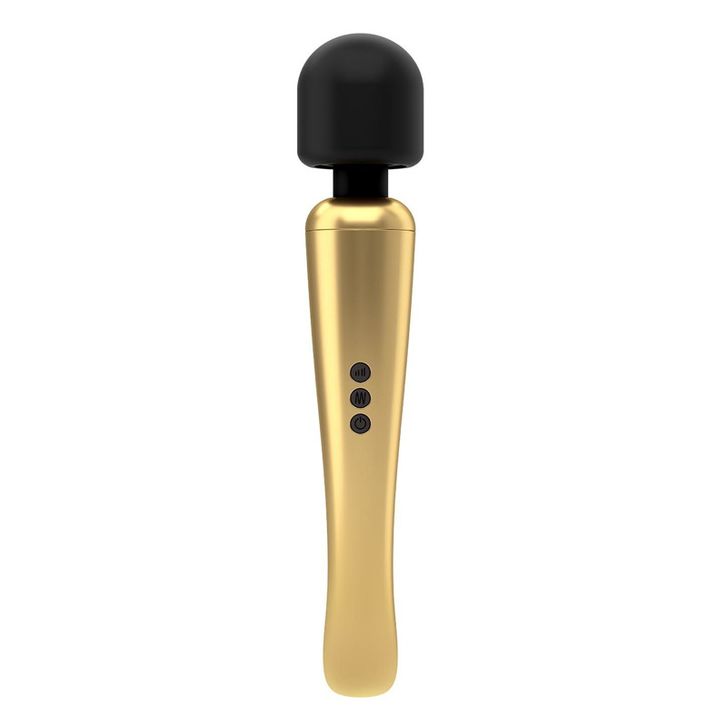 Мощный вибромассажер Dorcel Megawand Gold перезаряжаемый, 160 режимов