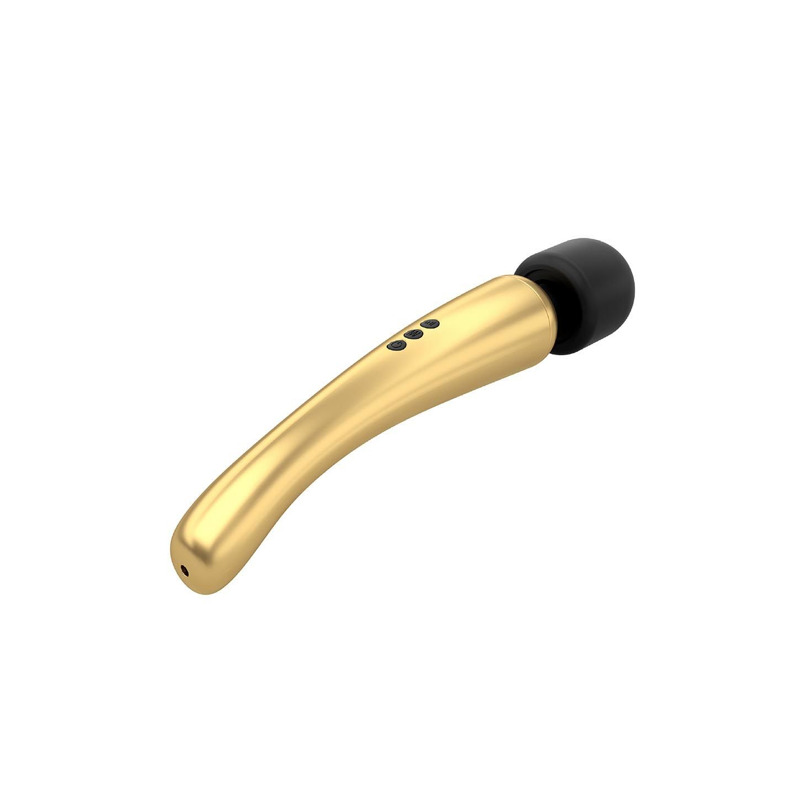 Мощный вибромассажер Dorcel Megawand Gold перезаряжаемый, 160 режимов