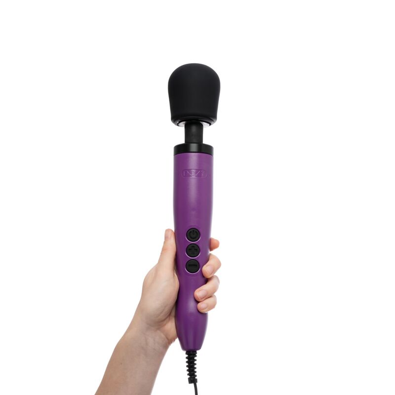 Вибромассажер DOXY Original Purple, очень мощный, питание 220В, пульсирующие вибрации