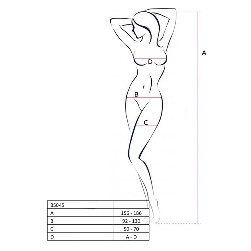 Бодистокинг Passion BS045 white, комбинезон, имитация чулок и боди