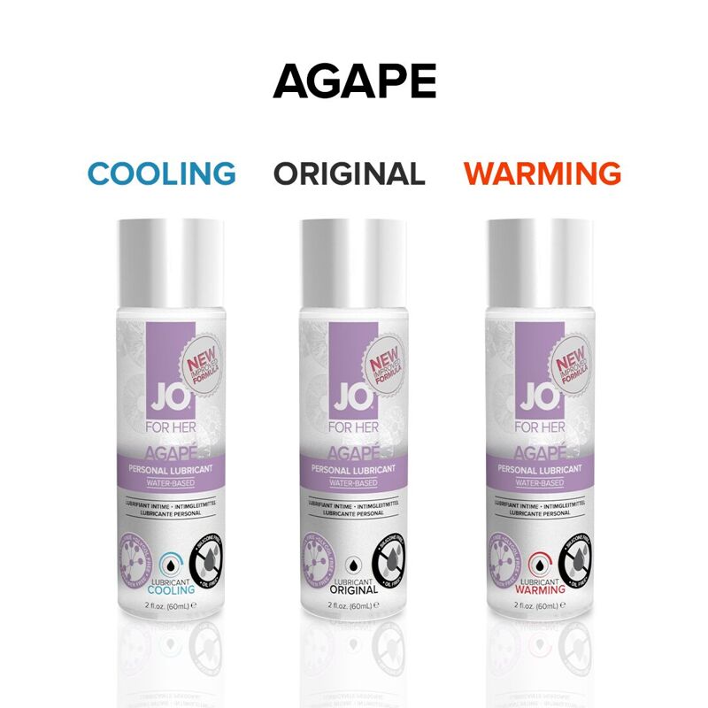 Разогревающая смазка JO AGAPE — WARMING (30 мл) без глицерина, гликоля и парабенов