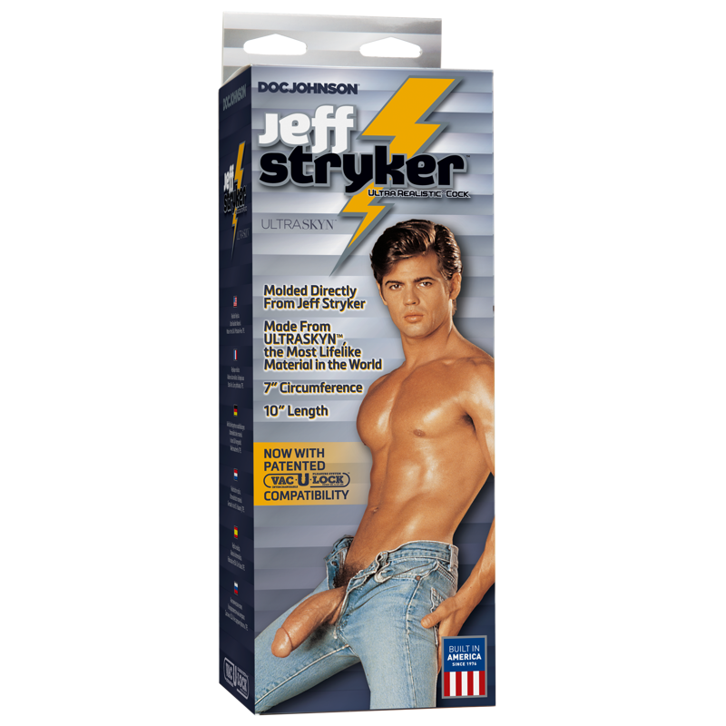 Фаллоимитатор Doc Johnson Jeff Stryker White - ULTRASKYN, диаметр 5,4см, Vac-U-Lock