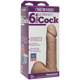 Фаллоимитатор Doc Johnson Vac-U-Lock - 6 Inch ULTRASKYN Cock White, диаметр 4,3см
