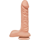 Фаллоимитатор Doc Johnson The D - Super D - 8 Inch With Balls - ULTRASKYN, диаметр 5,1см