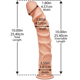 Фаллоимитатор Doc Johnson The D - Ragin D - 10 Inch Without Balls - ULTRASKYN, диаметр 3,8см