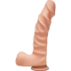 Фаллоимитатор Doc Johnson The D - Ragin D - 9 Inch With Balls - ULTRASKYN - White, диаметр 5,1см