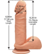 Фаллоимитатор Doc Johnson The D - Perfect D - 7 Inch With Balls - ULTRASKYN, диаметр 4,5