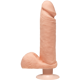 Фаллоимитатор Doc Johnson The D - Perfect D - Vibrating 8 Inch With Balls - ULTRASKYN, диаметр 5,1см