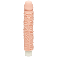 Фаллоимитатор Doc Johnson The D: Shakin D 9 Inch Vibro ULTRASKYN, диаметр 3,8см, плавная регулировка