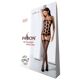 Бодистокинг Passion BS067 black, комбинезон, имитация чулок и топа на бретелях