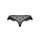 Трусики с оборками Passion Exclusive DONIA THONG XXL/XXXL, black