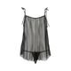 Сорочка прозрачная беби долл Passion MELANIA CHEMISE S/M, black, трусики, на тонких бретелях