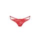 Трусики с завязочками по бокам Passion Exclusive WARDA THONG S/M, red