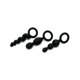 Набор анальных игрушек Satisfyer Plugs black (set of 3) - Booty Call, макс. диаметр 3 см