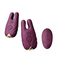 Смарт-вибратор для груди Zalo - Nave Velvet Purple, пульт ДУ, работа через приложение Смарт-вибратор для груди Zalo - Nave Velvet Purple, пульт ДУ, работа через приложение