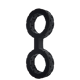 Наручники из силикона Doc Johnson The Cuffs Small - Black, хорошо тянутся, для рук и для ног