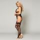 Сетчатый бодистокинг с имитацией чулок "Анна" Black One Size