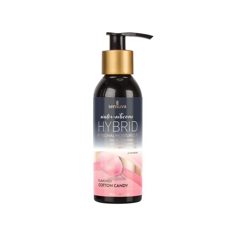 Смазка водно-силиконовая Sensuva Hybrid Cotton Candy (125 мл) без сахара, можно для оральных ласк