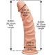 Фаллоимитатор Doc Johnson The D - Ragin D - 8 Inch Without Balls - ULTRASKYN, диаметр 5,1см