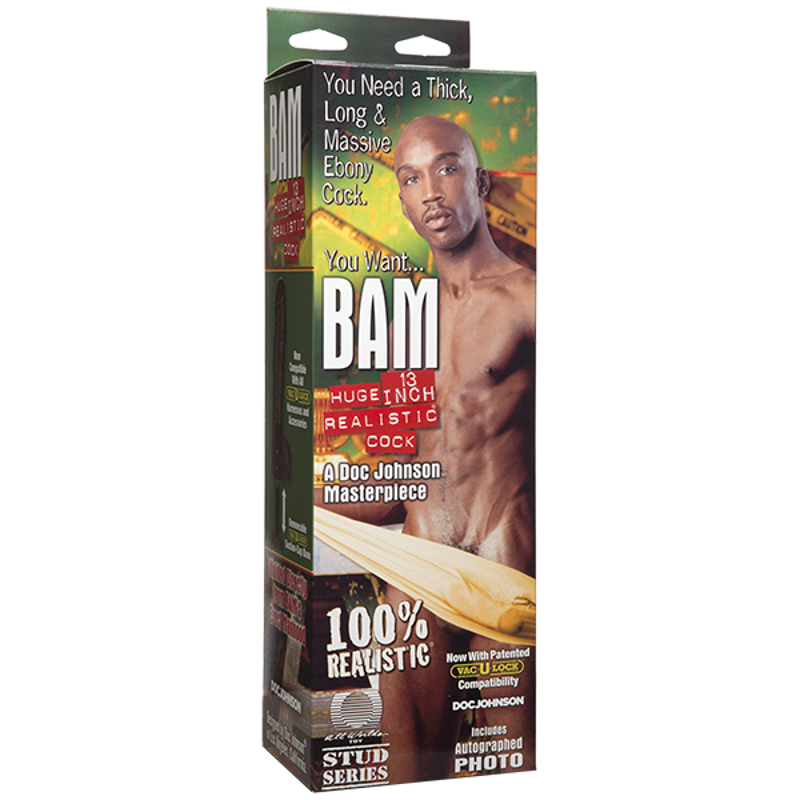 Фаллоимитатор Doc Johnson BAM - Huge 13 Inch Realistic Cock