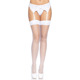 Чулки-сетка для крепления на пояс Leg Avenue Nylon Fishnet Thigh Highs White, one size
