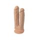 Двойной фаллоимитатор с вибрацией SilexD Double Gusto Vibro Flesh (Model 1 size 8" & 7") + LRS, диам