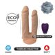 Двойной фаллоимитатор с вибрацией SilexD Double Gusto Vibro Flesh (Model 1 size 8" & 7") + LRS, диам