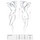 Боди монокини с глубоким декольте Passion OTAVIA BODY S/M, black