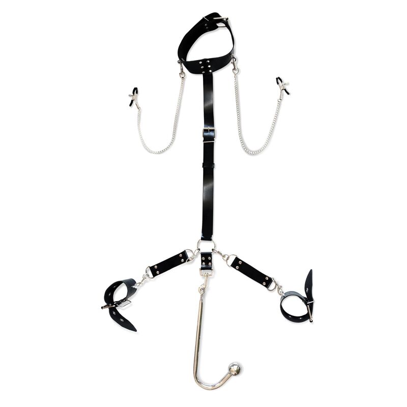 Бондажный набор с металлическим анальным крюком Art of Sex Beatrice Bondage set with anal hook № 2