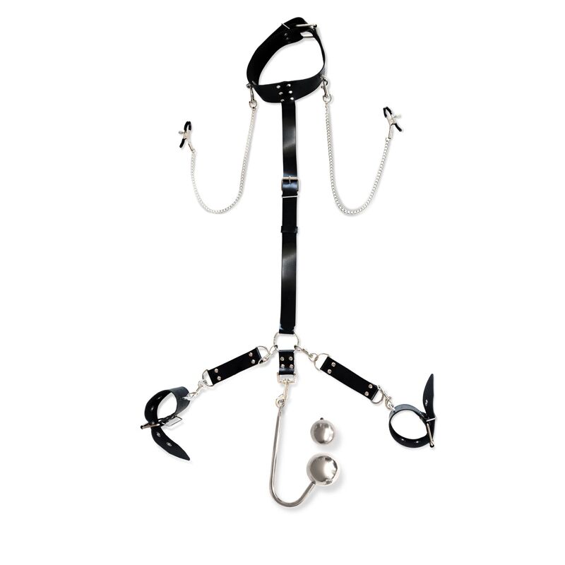 Бондажный набор с металлическим анальным крюком Art of Sex Beatrice Bondage set with anal hook № 4