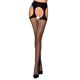 Эротические колготки Passion TIOPEN 004 3/4 (fishnet 40 den), black, имитация чулок и пояса
