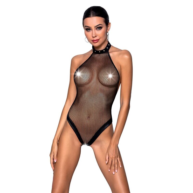 Боди-халтер с открытым доступом Passion MOONLIGHT BODY L/XL black