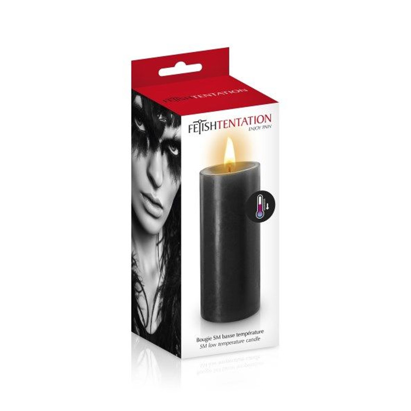 БДСМ-cвеча низкотемпературная Fetish Tentation SM Low Temperature Candle Black
