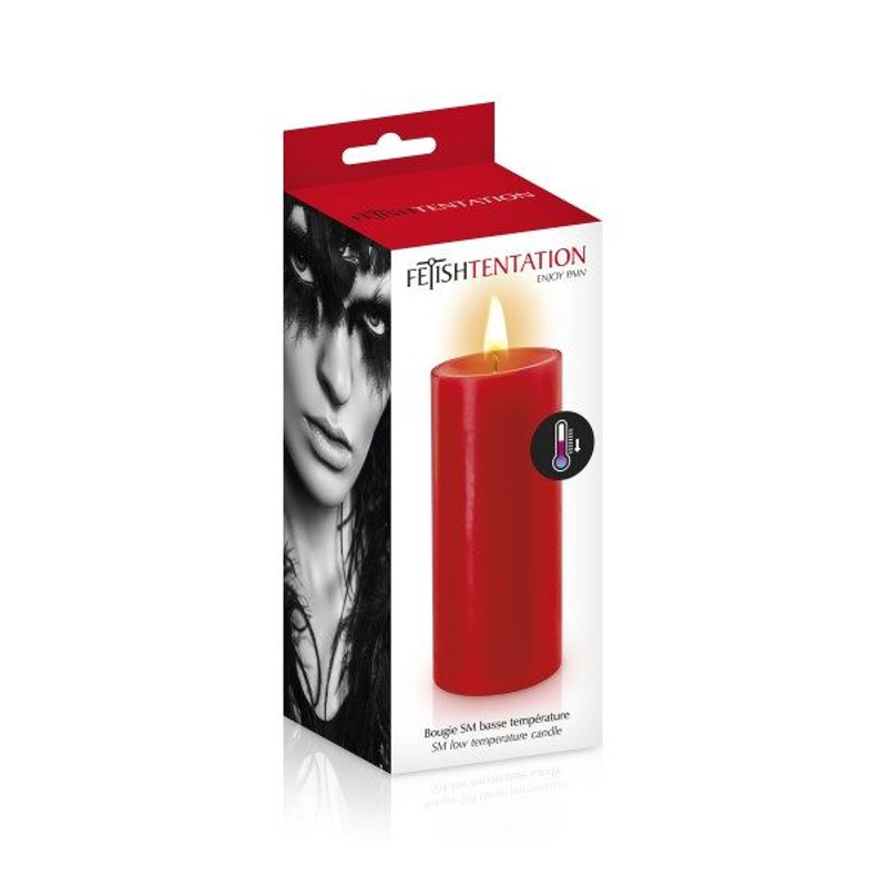 БДСМ-cвеча низкотемпературная Fetish Tentation SM Low Temperature Candle Red