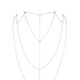 Цепочка для спины Bijoux Indiscrets Magnifique Back and Cleavage Chain - Silver, украшение для тела